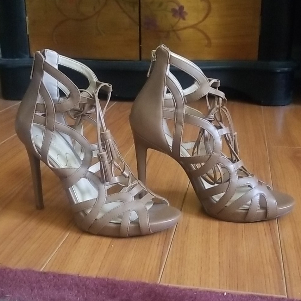 Jessica Simpson Racine Nude Strappy Heel